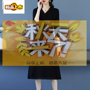 初徑胖mm中長款打底加厚毛衣裙秋冬新v領(lǐng)毛裙大碼女裝顯瘦針織連衣裙 綠色 L