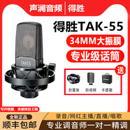 得勝（TAKSTAR）TAK35 45 55 PCK200 220 500 電容麥克風(fēng)K歌直播套裝 TAK55+贈品