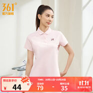 361°運(yùn)動(dòng)翻領(lǐng)t恤2025年春夏季新款休閑透氣短袖情侶POLO衫開學(xué)季 【女款】千禧粉 3XL