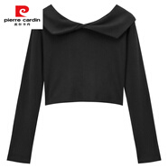 皮爾卡丹卡其色高腰百褶A字半身裙子女秋季新款氣質(zhì)顯瘦百搭個(gè)性長(cháng)裙套裝 黑色上衣單件【港風(fēng)套裝女復古chic/輕熟氣質(zhì)女神 S 【職業(yè)御姐小香名媛風(fēng)/輕熟風(fēng)女裝港味港風(fēng)/活潑俏