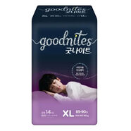 好奇（Huggies）韓國GoodNites寶寶夜用大吸量拉拉褲兒童4XL超大碼干爽紙 XL男女通用 1包