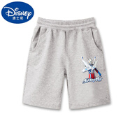迪士尼男童變形金剛褲子夏裝薄款兒童擎天柱短褲夏季運動(dòng)休閑五分褲童裝 灰色DK新賽羅 100 (建議25-30斤)