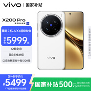 vivo X200 Pro 16GB+512GB 白月光 國家補(bǔ)貼 蔡司2億APO超級長焦 藍(lán)晶×天璣9400 拍照 AI 手機(jī)