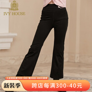 IVY HOUSE常春藤兒童裝女童喇叭褲23秋新款  柔軟彈力透氣運動(dòng)緊身褲喇叭褲 黑色 130cm(130/56)