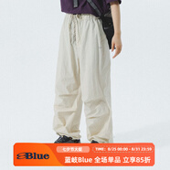 NOTHOMMEBLUE藍(lán)岐春裝新款工裝機(jī)能風(fēng)可調(diào)節(jié)束腳降落傘長(zhǎng)褲男 米白色 L