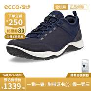 愛步（ECCO）新款鎖扣鞋帶真皮男鞋防潑水運動耐磨健步鞋斯賓尼839064香港現(xiàn)貨 839064-50889 39