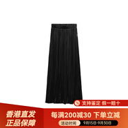 ZARA純色中長(zhǎng)款高腰半身長(zhǎng)裙 女款 黑色 黑色 S 160/62A