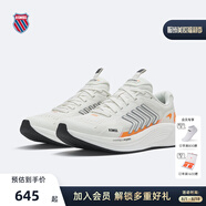 蓋世威（K·SWISS）【邁凱倫聯(lián)名款】運動鞋男女鞋夏季網(wǎng)面透氣時尚運動跑鞋9292-US 183雪白/木瓜黃 45 尺碼偏小，請拍大一碼