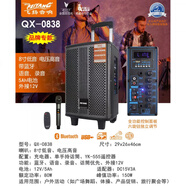 飛揚音箱0838/1238戶(hù)外音響便攜式大功率一體機K歌廣場(chǎng)舞移動(dòng)拉桿 8寸豪華版+1支無(wú)線(xiàn)話(huà)筒