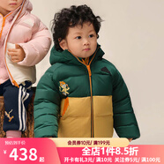 阿迪達(dá)斯 （adidas）嬰幼童寶寶連帽森林綠保暖舒適休閑連帽棉衣JJ5012 JJ5012 92