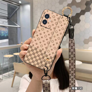 ImakAimak適用華為榮耀400手機保護殼榮耀200lite保護套300 榮耀50 斜挎款護腕卡其白