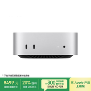 Apple/蘋(píng)果AI電腦/Mac mini迷你主機 M4銀色(10+10核) 16G 2T臺式電腦主機