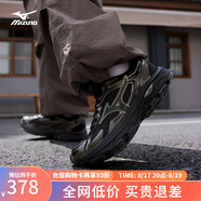 美津濃（MIZUNO）【RACER S】軟底輕便運動(dòng)跑步鞋男女同款緩震透氣休閑慢跑鞋 21/暗黑金屬 41 (265mm)