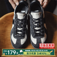 馬登運動休閑鞋男女夏秋季新款透氣小白板鞋GAT賽車平底阿甘德訓(xùn)鞋子 墨黑色 /國風(fēng)款薄底絲綢刺繡國潮 42 (260mm) 男碼