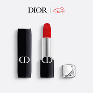 迪奧DIOR【鄧為推薦】烈艷藍金唇膏口紅絲絨999七夕情人節生日禮物女