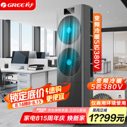 格力（GREE）5匹空調柜機三相電380V 變頻新二級能效冷暖立柜式 辦公室商鋪基站機房專(zhuān)用 KFR-125LW/JZNaA-N2