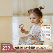 OAK FAMILY燈芯絨連衣裙女寶寶周歲長袖公主裙洋氣 花園舞曲 80 cm