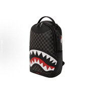 SPRAYGROUND情侶同款風(fēng)SG經(jīng)典老花棋盤格SG鯊魚背包雙肩包常規(guī)男女同款情侶 黑色