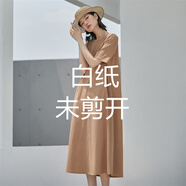素衣彼時(shí)2040夏T恤連衣裙服裝裁剪圖休閑短袖中長(cháng)裙手工diy紙樣板 白紙 未剪開(kāi) 均碼 全碼