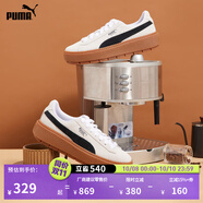 彪馬（PUMA）復古增高厚底松糕鞋女子新款休閑鞋PLATFORM 365830 白-黑色-15 35.5