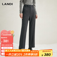 藍(lán)地（LANDI）格雷系深灰色女士西裝褲正裝修身直筒褲秋冬新品 第二批次 XL