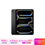 Apple/蘋果 iPad Pro 11英寸 M4芯片 2024年新款平板電腦(512G eSIM版/MVWC3CH/A)深空黑色