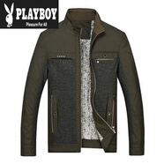花花公子春秋季中年男士外套春裝中老年人男裝40-50歲爸爸裝薄款夾克 高端大品牌官方店旗艦卡其色 L 175_【100-120斤內】