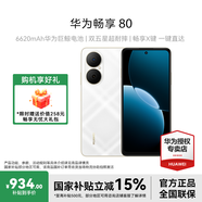 華為暢享80 6620mAh電池超能續(xù)航 雙五星超耐摔 新品華為手機 天際白 256GB全網(wǎng)通