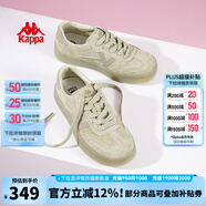 KAPPA卡帕女鞋厚底滑板鞋子女2024夏季新款運動休閑鞋軟底德訓鞋小粉鞋 雄鹿棕 38