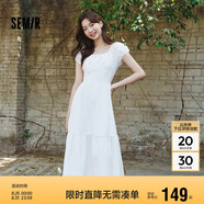 森馬（Semir）連衣裙女白月光氣質(zhì)溫柔夏季2025蝴蝶結優(yōu)雅U領(lǐng)長(cháng)裙109325114004
