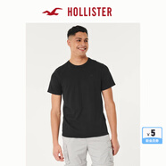 HOLLISTER24夏款經(jīng)典小海鷗情侶基礎(chǔ)款短袖T恤男裝女裝KI324-4042 黑色 M (180/100A)