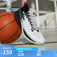 361°361度籃球鞋男鞋BIG3TEAM SE春夏季新款革網(wǎng)面透氣學(xué)生實(shí)戰(zhàn)訓(xùn)練鞋 361度白/曜石黑【2.0輕透】 44
