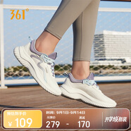 361°運動(dòng)鞋女秋季網(wǎng)布透氣健身輕便休閑厚底慢跑步鞋子女682232210-5