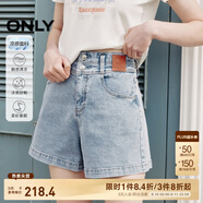 ONLY夏季時(shí)尚百搭高腰顯瘦A字短褲牛仔褲女|124243004 J32 210洗水牛仔藍 S 160/64A
