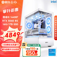 攀升戰(zhàn)魂i5 13400F/5060Ti直播AI設(shè)計師渲染剪輯電競游戲電腦主機(jī)臺式全套diy組裝電腦整機(jī) 14400F 5060 32G+1T丨配置五