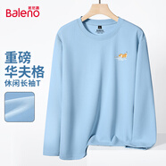 班尼路（Baleno）華夫格長(cháng)袖t恤男夏季學(xué)生潮流男士打底衫衣服青少年重磅上衣男裝