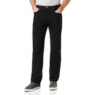 李維斯（Levi's）牛仔褲男士耐穿舒適修身黑色直筒棉質(zhì)常規(guī)腰圍日常穿著通勤牛仔褲 Modern Black With Black F 均碼 |35W X 36L