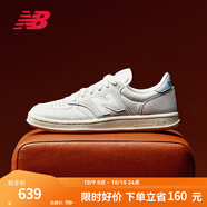 NEW BALANCE NB T500官方板鞋男鞋女鞋潮流百搭小白鞋秋冬簡約舒適休閑運動鞋 米白色 CT500AG 37.5 (腳長23cm)
