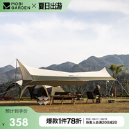 牧高笛六角天幕戶(hù)外露營(yíng)遮陽(yáng)防曬防雨天幕俊庭升級版 NX20661025 橄欖綠