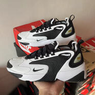 耐克（NIKE）Nike男鞋Zoom 2K 黑白復(fù)古老爹鞋運動休閑女子跑步鞋 AO0269-101 AO0269-101  39