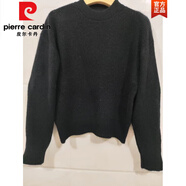 皮爾卡丹（pierre cardin）高端秋冬服裝2025新毛衣針織底襯衫與女子蝙蝠袖短套頭衫紅色毛衣 深灰色版 XL 建議115-130斤
