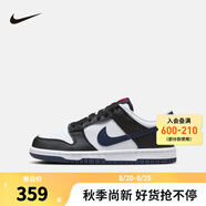 NIKE 耐克男女低幫休閑板鞋DUNK輕盈緩震運動小白鞋時尚滑板鞋大童鞋 HJ9202-001 38.5 【建議腳長24cm】