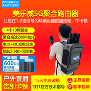 MAGEWELL美樂(lè )威5G多卡聚合路由器抖音視頻號戶(hù)外直播基站4卡10網(wǎng)帶寬疊加WiFi6應急通訊會(huì )議Pro Router One 5G聚合路由器+背包+2節電池+600G+網(wǎng)卡