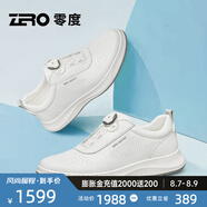 零度Zero運(yùn)動(dòng)鞋男2025夏新款真皮舒適免系帶輕戶外運(yùn)動(dòng)休閑皮鞋 62白色 鏤空 44 (270mm)