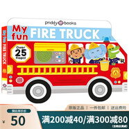英文原版 Pop and Play Pop Flip Cook 烹飪 立體操作書 低幼基礎(chǔ)事物認知啟蒙 親子互動 Roger Priddy 綠山墻 My Fun:Fire Truck 紙板翻翻書