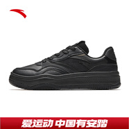 安踏板鞋休閑鞋百搭男子潮流時(shí)尚高幫男鞋運(yùn)動(dòng)鞋子男運(yùn)動(dòng)板鞋通勤百搭 基礎(chǔ)黑8077-1 42