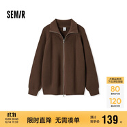 森馬（Semir）針織衫男高領(lǐng)毛衫情侶款開衫外套可內(nèi)搭秋季上衣純色101524106204