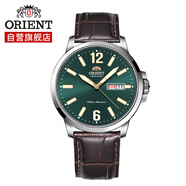 東方（ORIENT）雙獅機械手表男夜光防水雙日歷男表日韓表生日禮物RA-AA0C06E