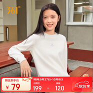 361°衛(wèi)衣女秋季加絨外套運(yùn)動(dòng)休閑圓領(lǐng)長(zhǎng)袖套頭衫上衣662344801D-1