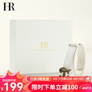 HR赫蓮娜女士皮帶時(shí)尚簡(jiǎn)約腰帶女珍珠愛(ài)心扣頭牛皮女士腰帶 米白色 90cm